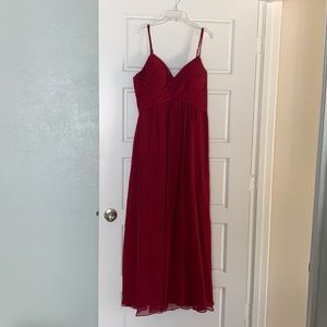 Azazie burgundy dress